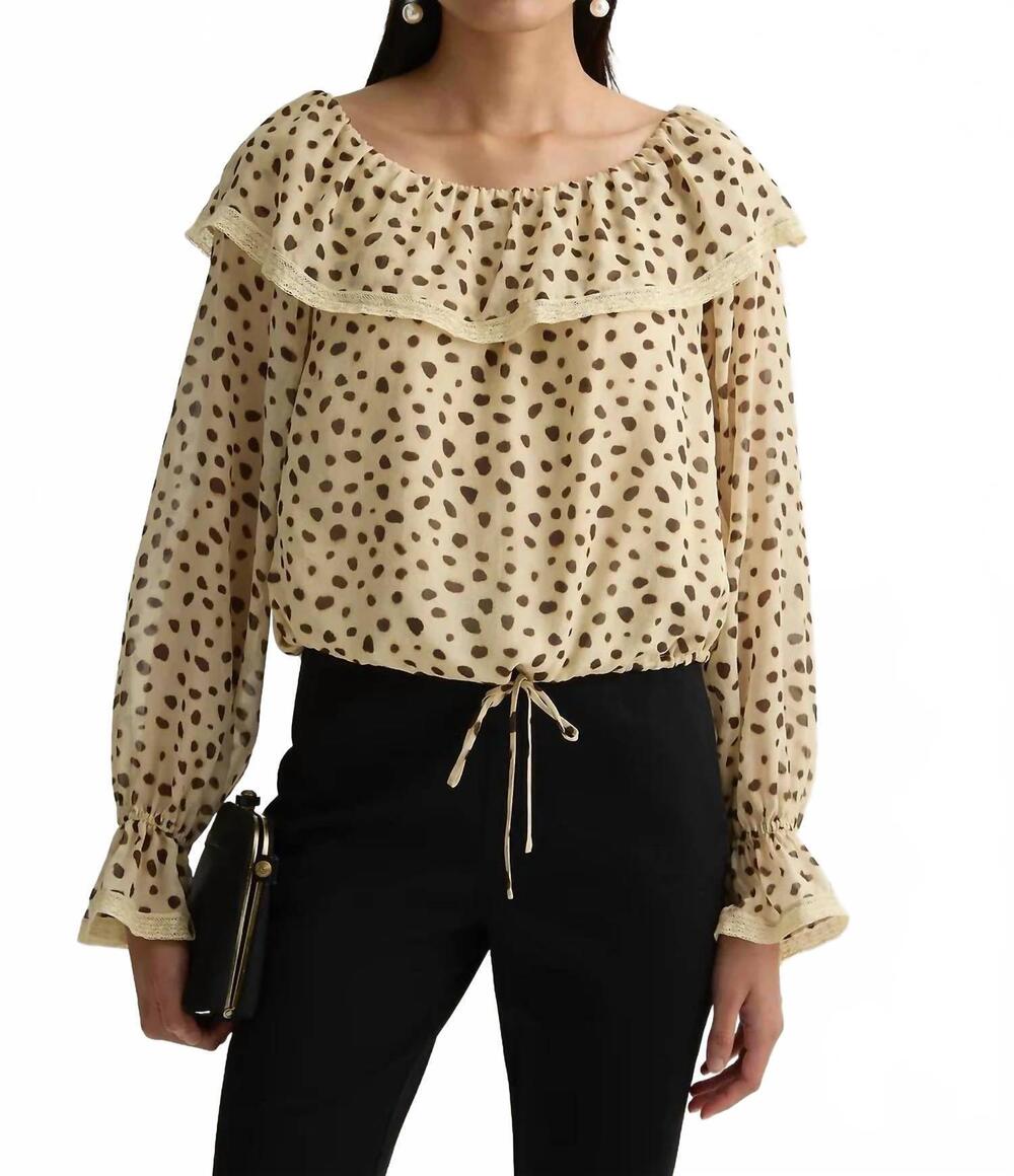 NEW POSSE priscilla blouse in animal